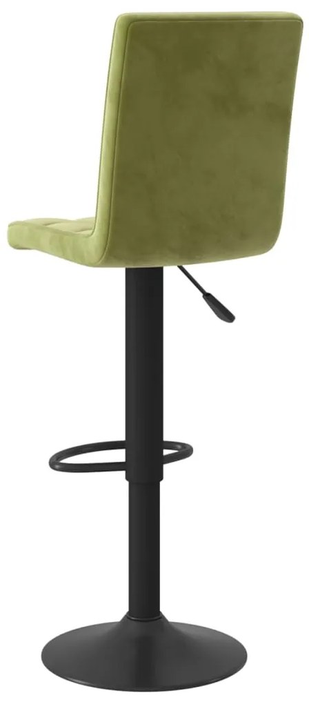 Bancos de bar 2 pcs veludo verde-claro