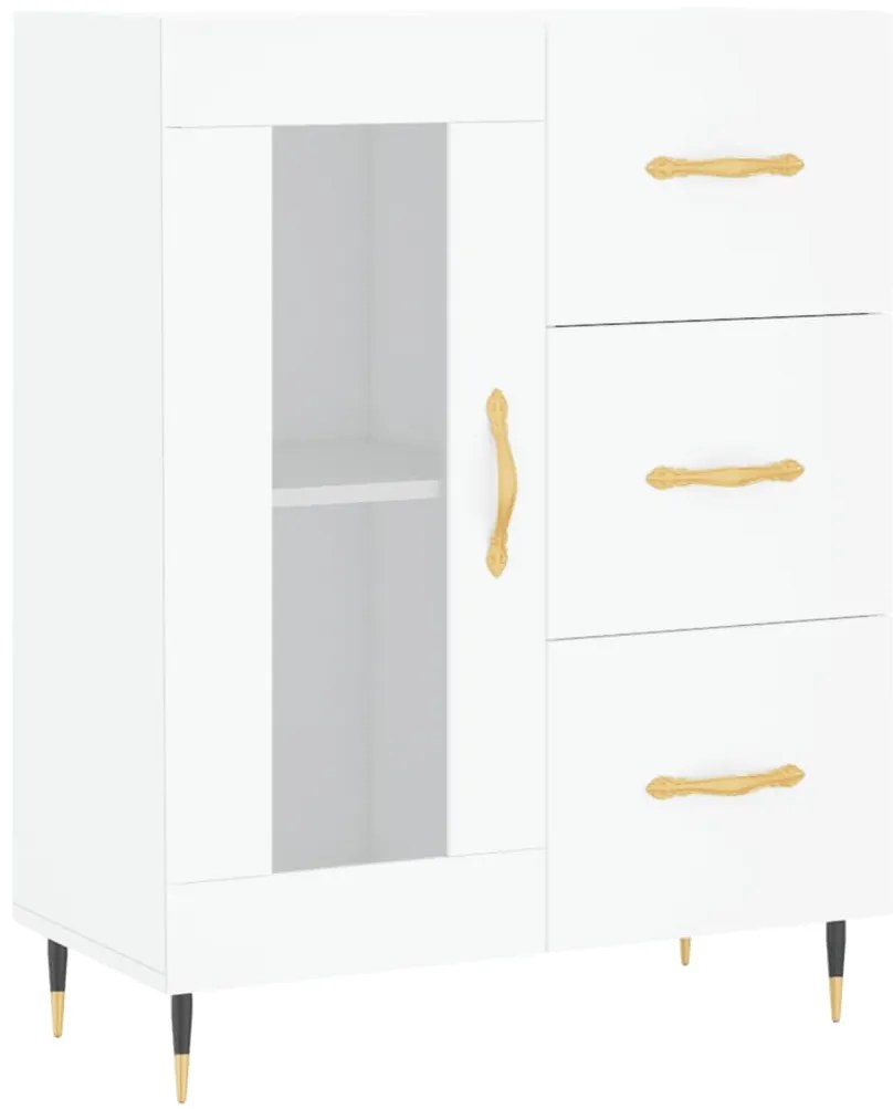Armário alto 69,5x34x180 cm derivados de madeira branco