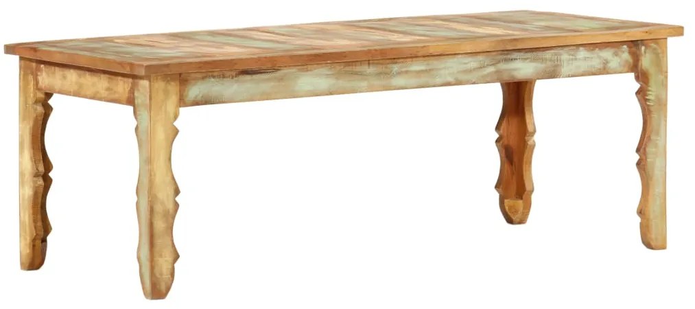 Mesa de centro 110x50x40 cm madeira recuperada maciça