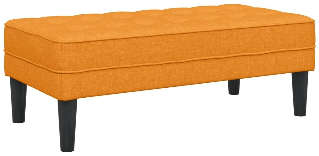 Banco vidaXL Amarelo Escuro 113x57x39 cm Tecido