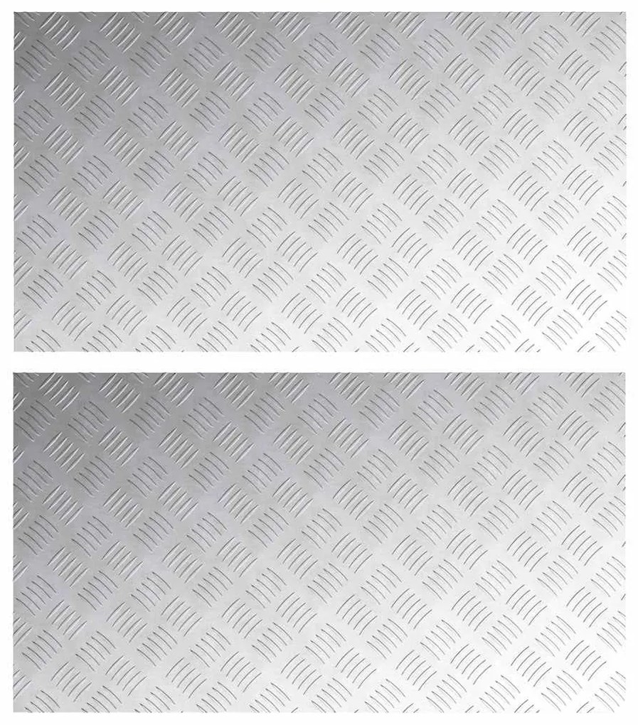 Placas de Alumínio Antiderrapantes vidaXL 2 pcs 90x50 cm