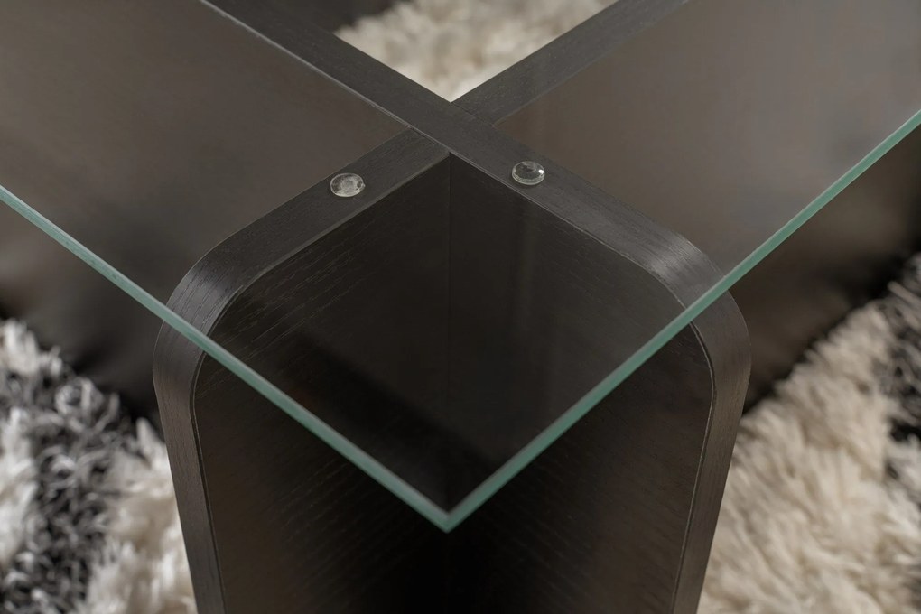 Mesa de Café Flavio - Preto Madeira - 105x30x65cm