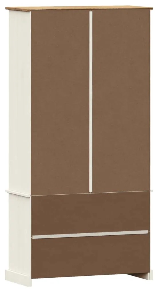 Móvel expositor VIGO 85x35x170cm madeira de pinho maciça branco