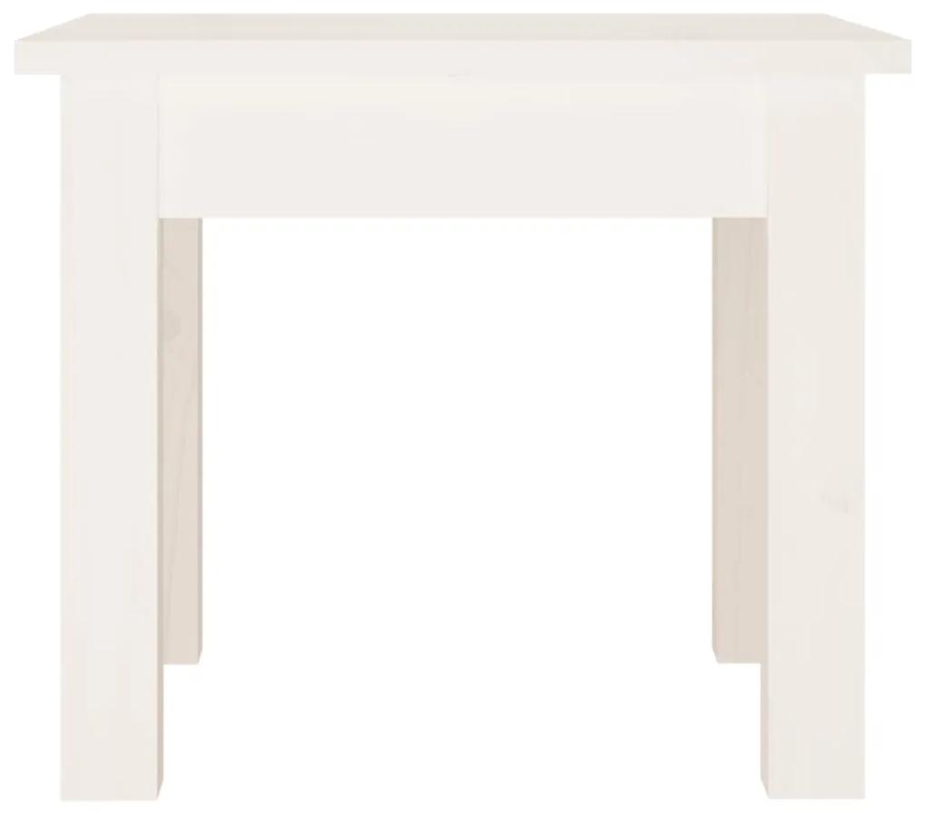 Mesa de centro 35x35x30 cm pinho maciço branco