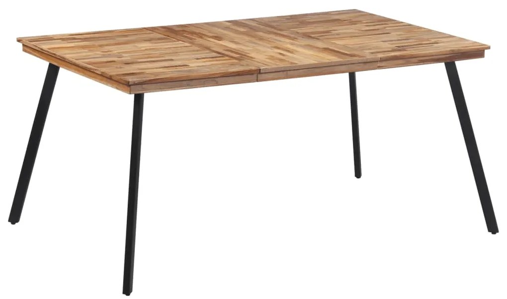 Mesa de jantar 169x98,5x76 cm madeira de teca maciça