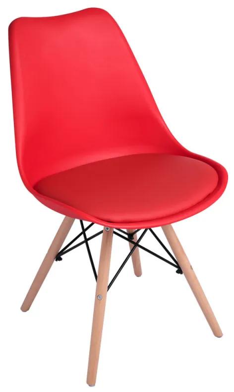 Pack 6 Cadeiras Tilsen - Vermelho