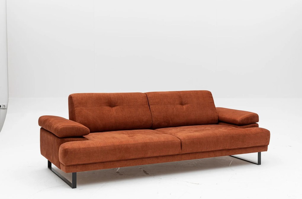 Sofá-cama de 3 Lugares Mustang – Laranja – 239x99x83 cm