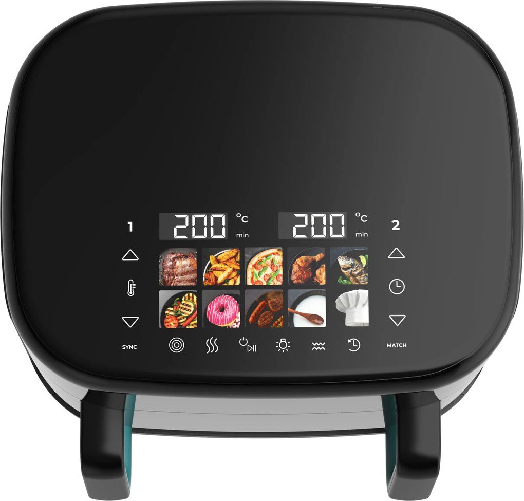 Fritadeira de ar digital Cecofry&amp;Grill Smokin'Prime 11000 com quatro resistências