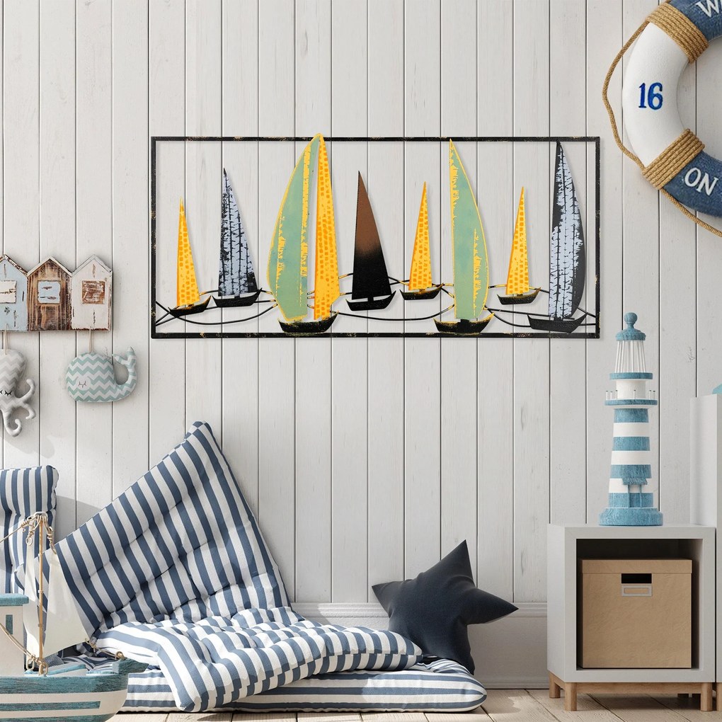 Acessório Decorativo de Parede Yelkenli – Multicolor – 40 x 90 cm