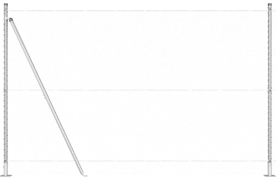 Cerca Hexagonal vidaXL 1,4x50 m Aço Galvanizado