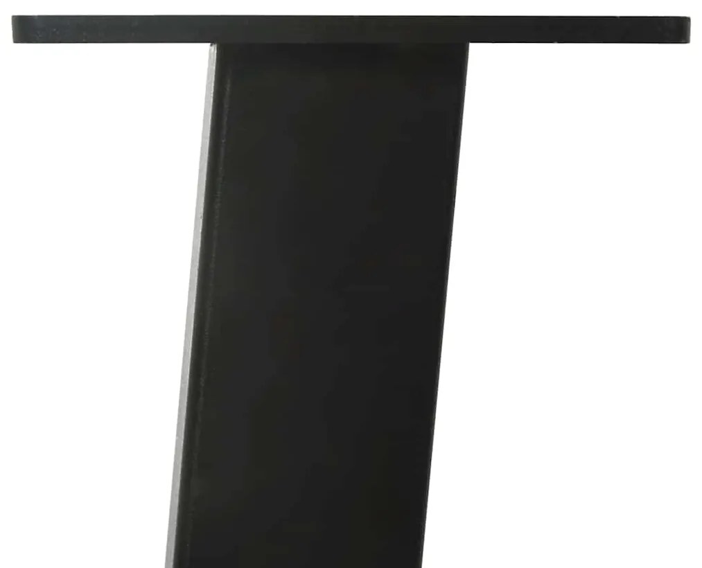 Pés de mesa de console 4 peças, preto, 72 cm, aço