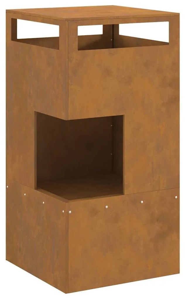 Fogueira 50x50x100 cm Aço Corten