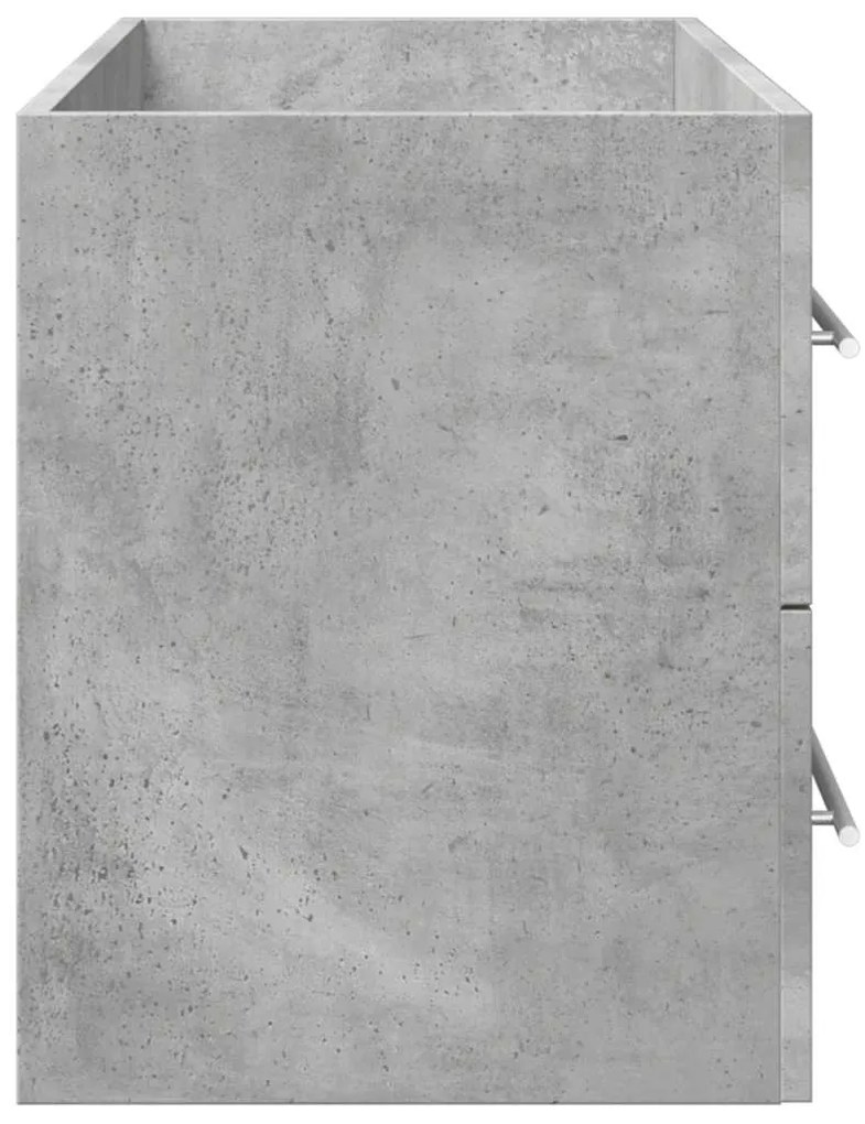 Armário lavatório 100x38,5x48 cm contraplacado cinzento cimento