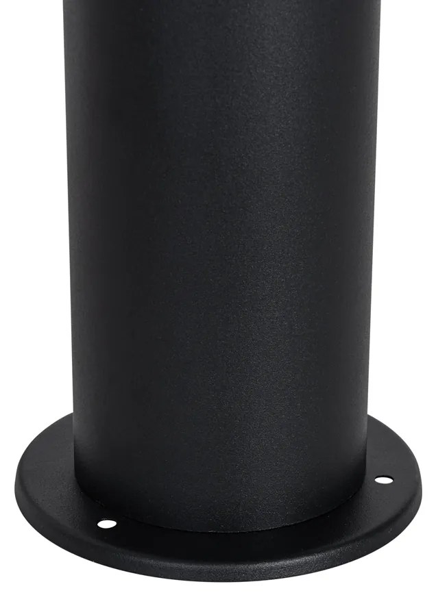 Candeeiro de pé para exterior preto abajur opala 70 cm - Odense