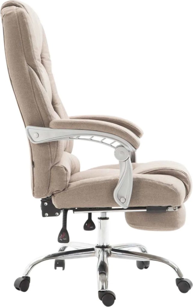Cadeira de escritório Pacific em tecido com apoio de pé Taupe