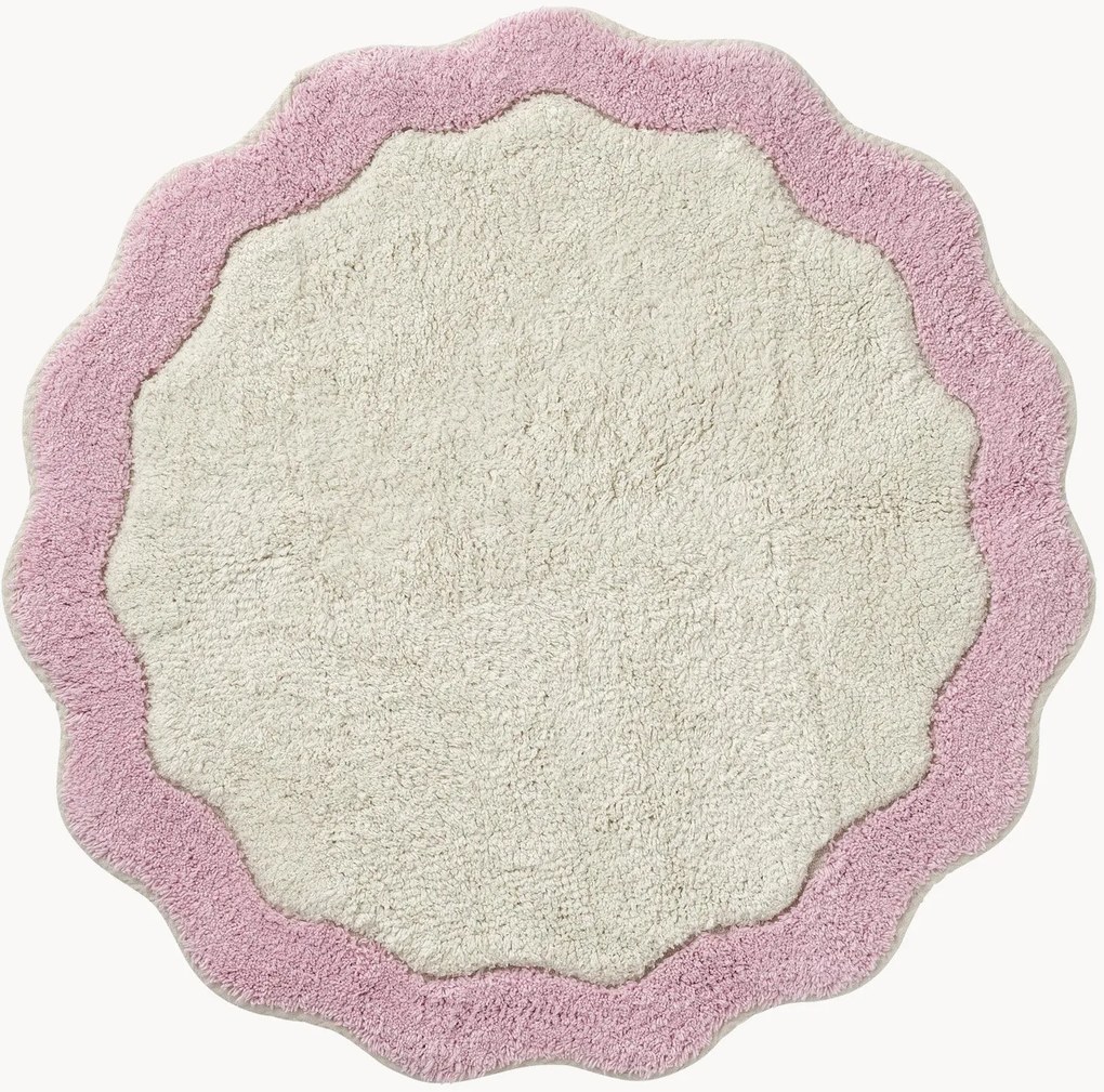 Tapete de banho de algodão Scallop