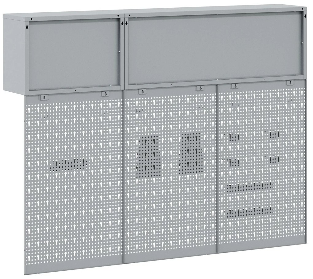 Conjunto de Armário e Painel de Ferramentas vidaXL com 5 Peças Montado