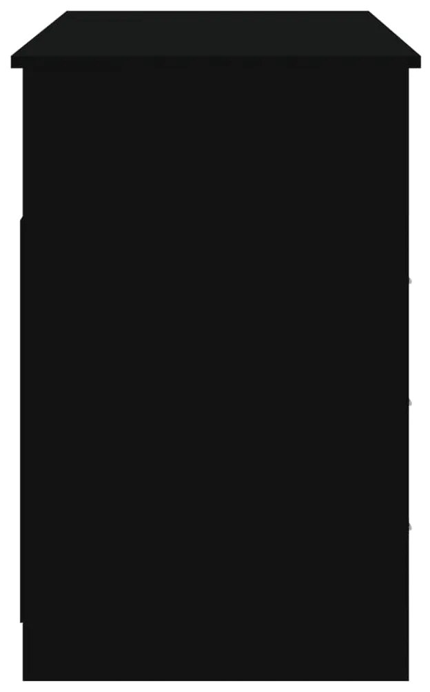 Secretária c/ gavetas 102x50x76 cm derivados de madeira preto