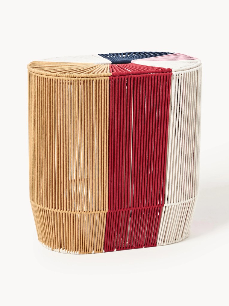 Cesto de roupa duplo em corda artesanal Gabe