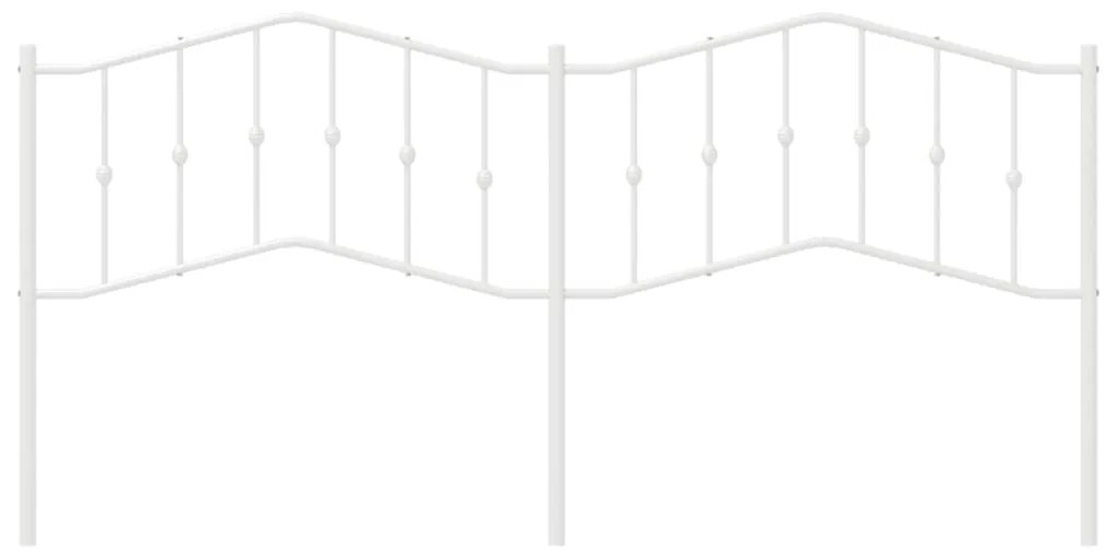 Cabeceira de cama 200 cm metal branco