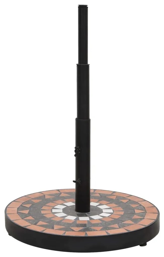 Base p/ guarda-sol redonda 12 kg terracota e branco