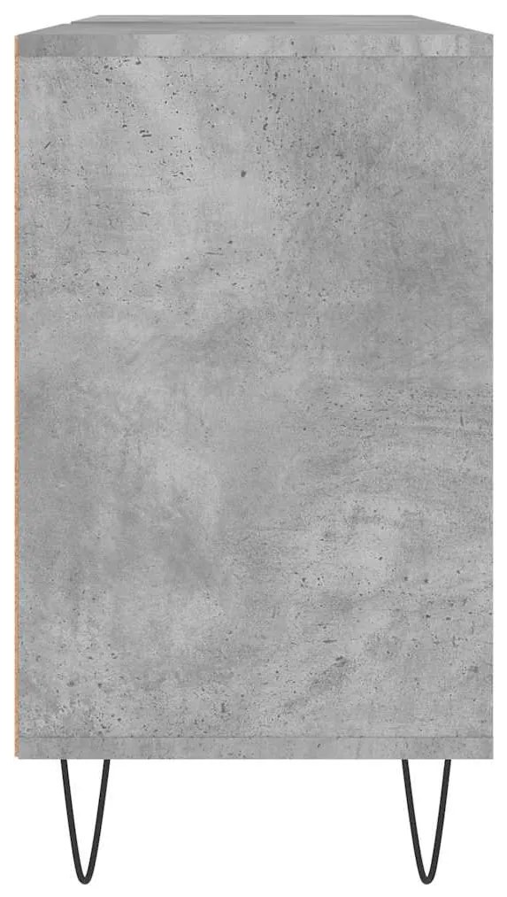 Móvel casa de banho 80x33x60 cm derivados madeira cinza cimento