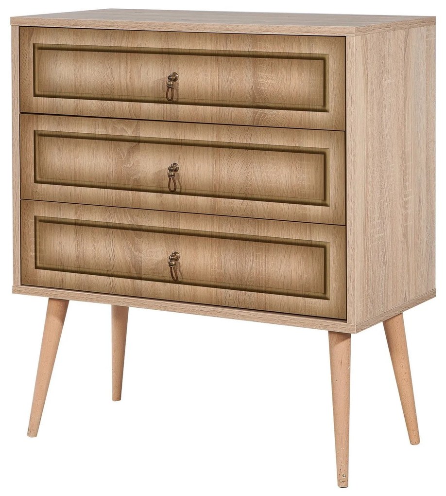 Cómoda Trio – Carvalho Sonoma – 80x90x40 cm