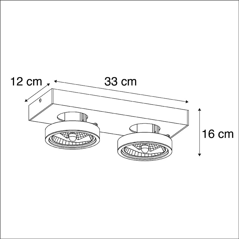 Plafon moderno branco dirigível - GA 2 Moderno