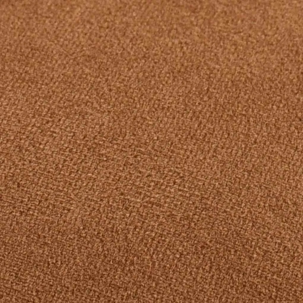 Banco 28 x 36 cm veludo castanho e dourado