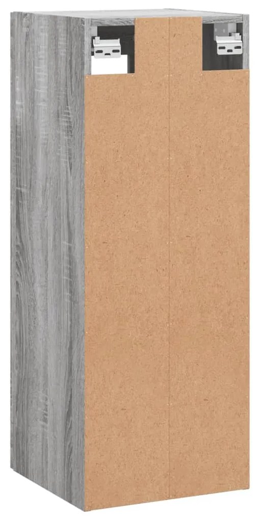 Armário de parede 34,5x34x90 cm cinzento sonoma