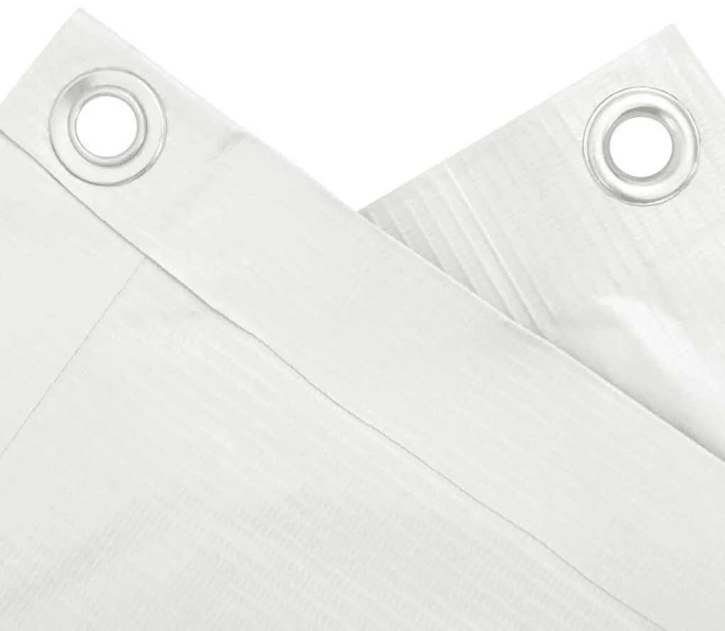 Tela de privacidade para varanda 700x75 cm PVC branco