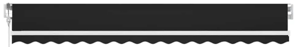 Toldo automático com LED e sensor de vento 450x300 cm antracite