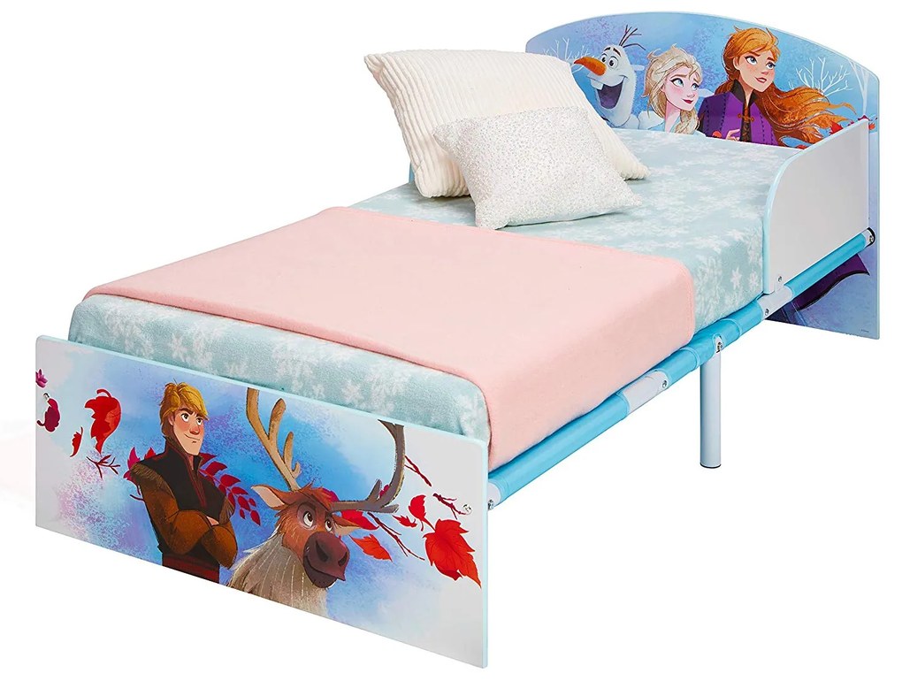 CAMA INFANTIL FROZEN 2 INCLUI COLCHÃO E ALMOFADA ROSA