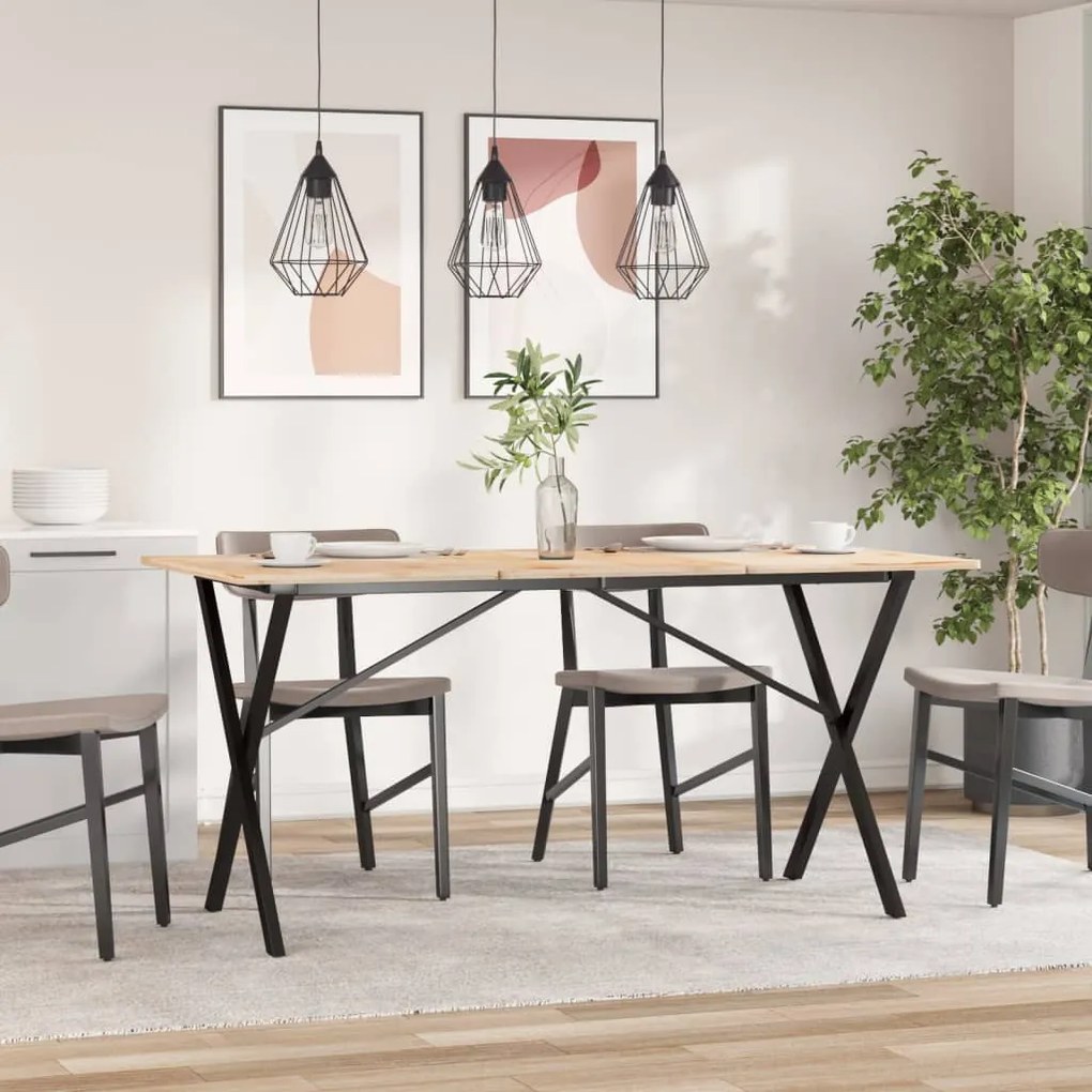 Pernas para mesa de jantar estrutura em X aço