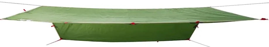 Lona de campismo 500x294 cm impermeável verde