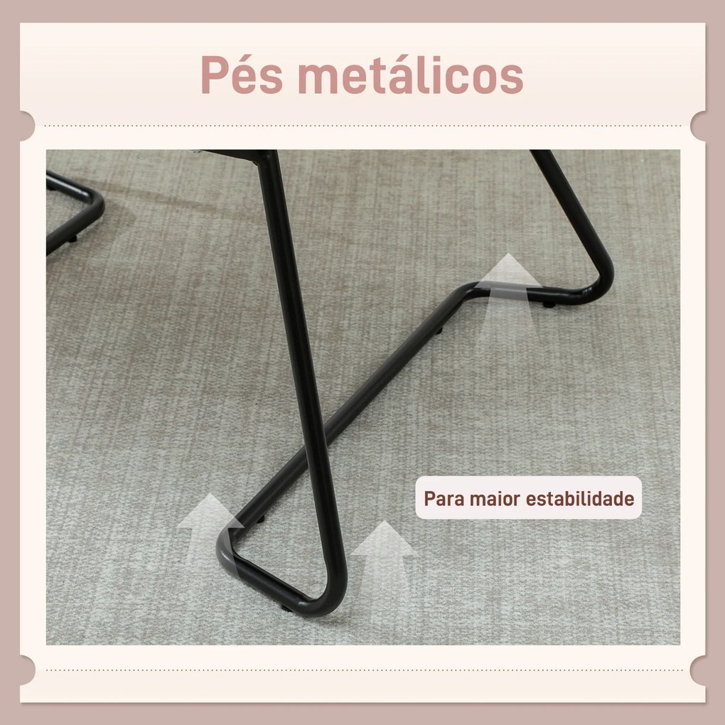 Poltrona Sala de Estar Moderna Poltrona de Leitura com Assento Largo e Acolchoado Estofada em Veludo Pés de Metal 70x67,5x87 cm Rosa