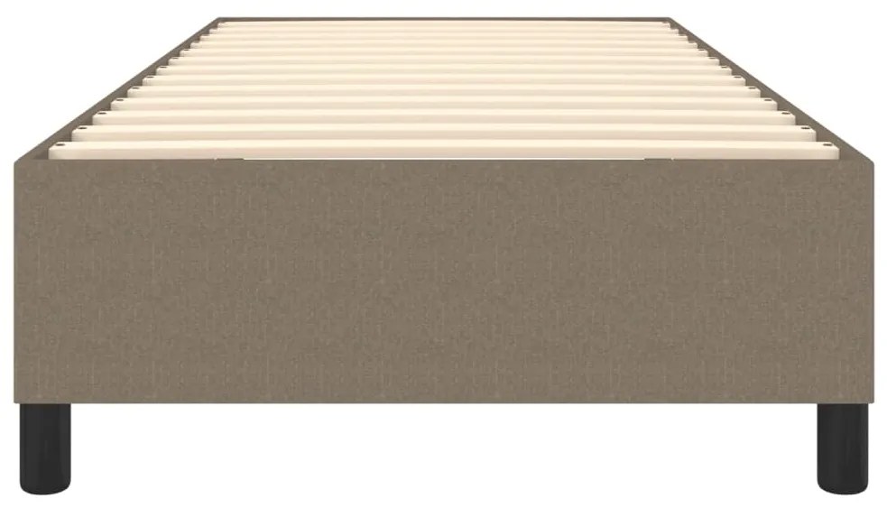 Estrutura de cama sem colchão 80x200 cm tecido cinzento
