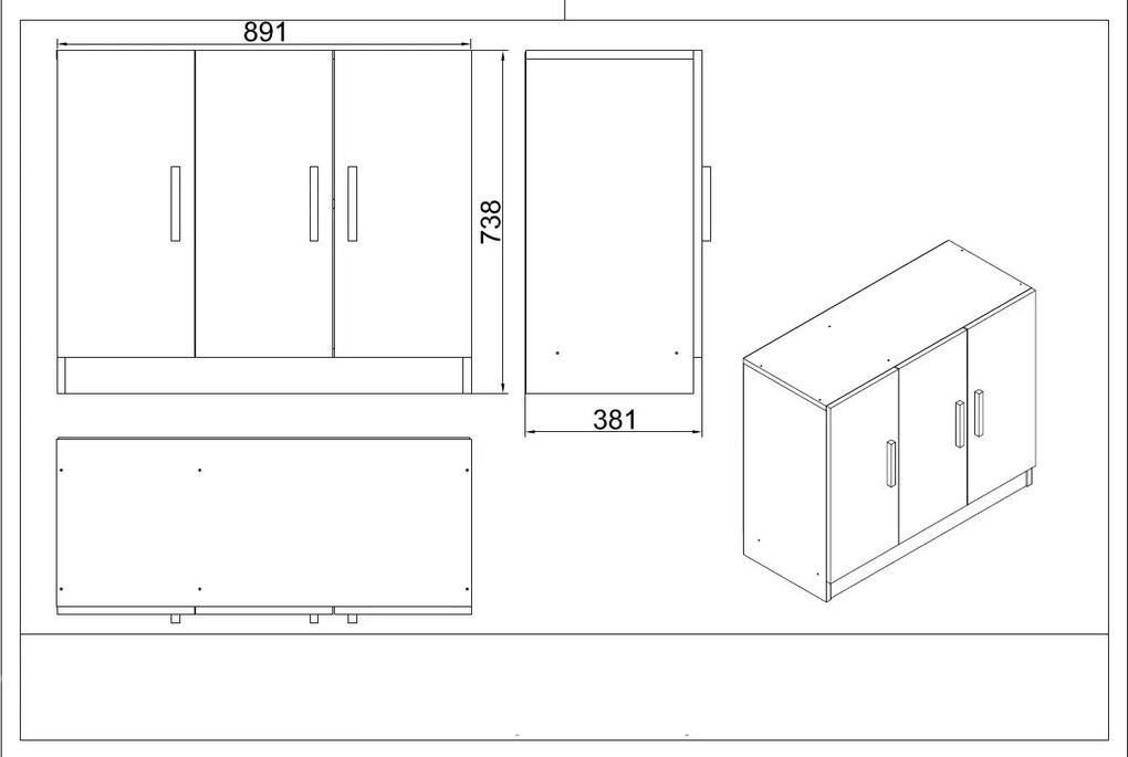 ****
Conjunto de Mobiliário de Escritório VO18 – Branco – Diversas M