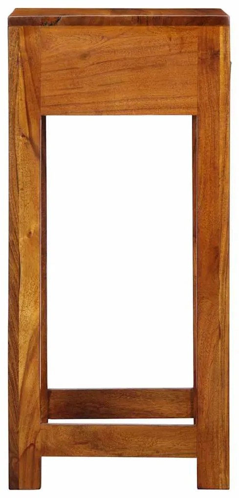 Estante para Telefone vidaXL 35x35x75 cm em Madeira Sólida de Acácia