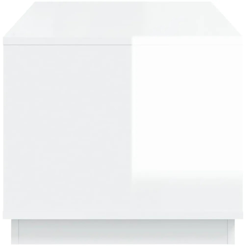 Mesa de centro 102x50x44 cm derivados madeira branco brilhante