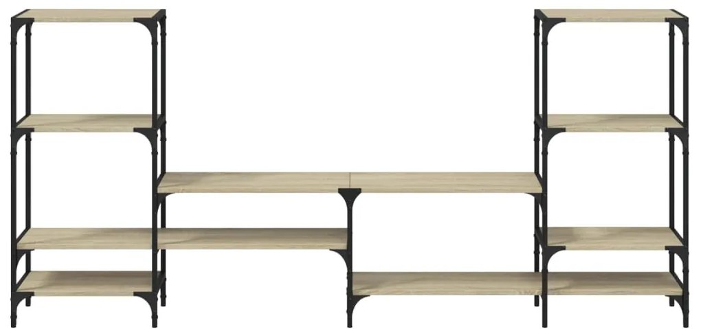 Armário TV 206,5x28,5x95cm derivados de madeira carvalho sonoma