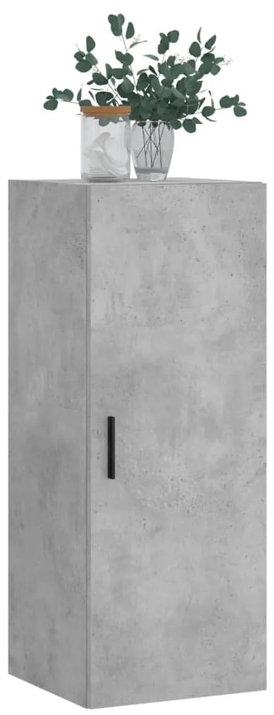 Armário de parede 34,5x34x90 cm cinzento cimento
