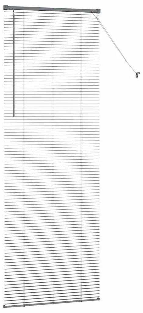 Persiana de Janela Cinzento-escuro 80 x 130 cm Alumínio