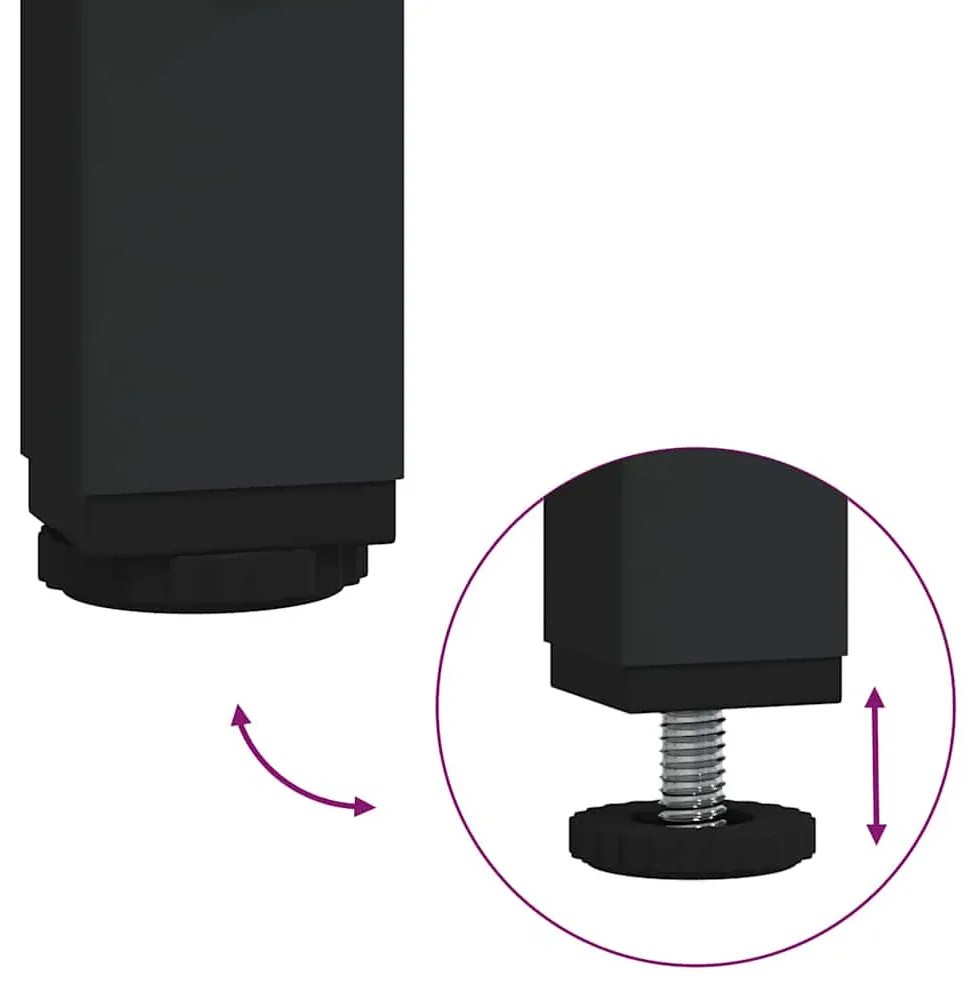 Cabeceira de armazenamento com cabeceira Sonoma cinzento 135 cm