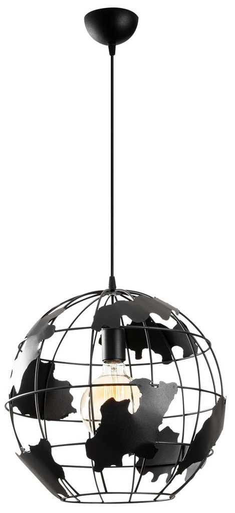 Candeeiro Chandelier Fellini – Preto – 40 cm