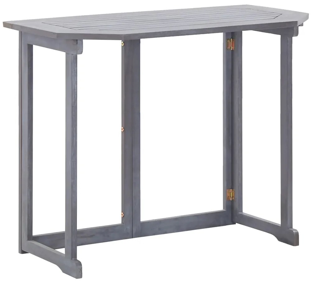 Mesa de varanda dobrável 90x50x74 cm madeira de acácia maciça