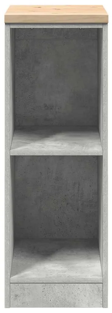 Armário de arrumação de garagem betão cinzento 30x51x85 cm