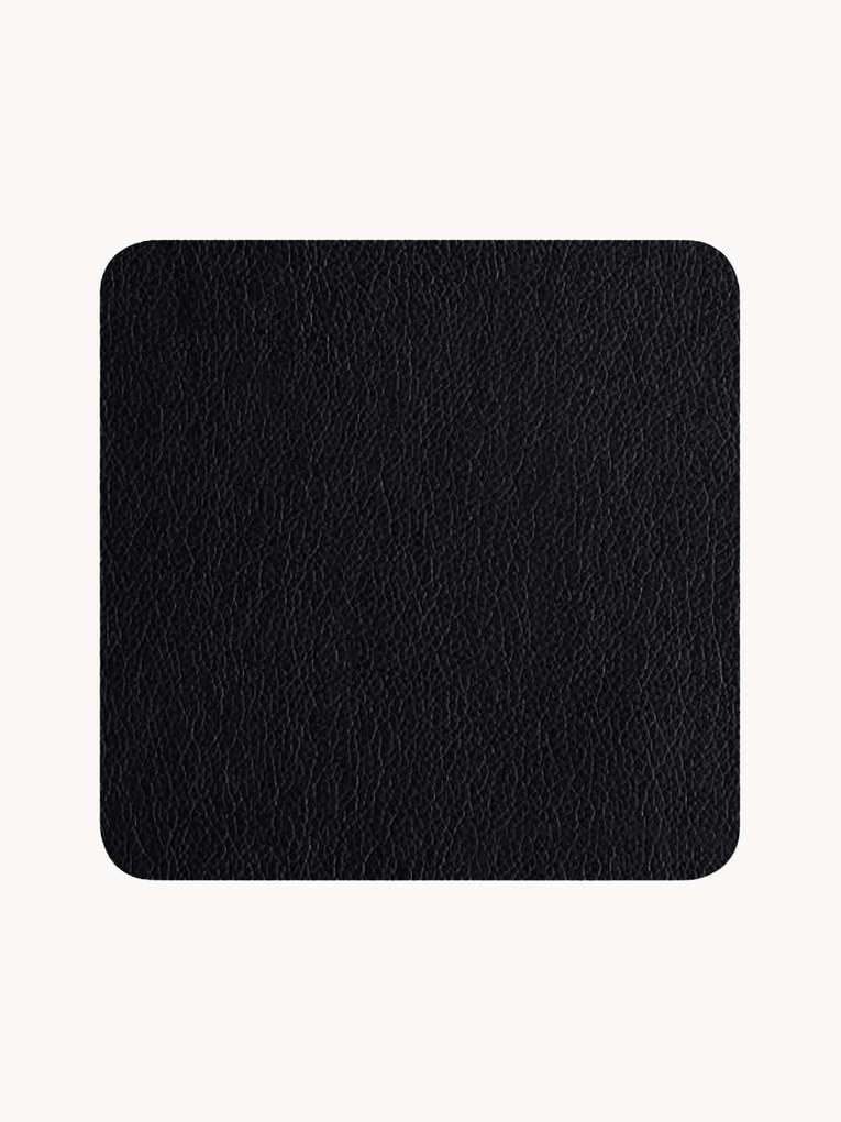 Bases para copos quadrado em pele sintética Pik, conjunto de 4