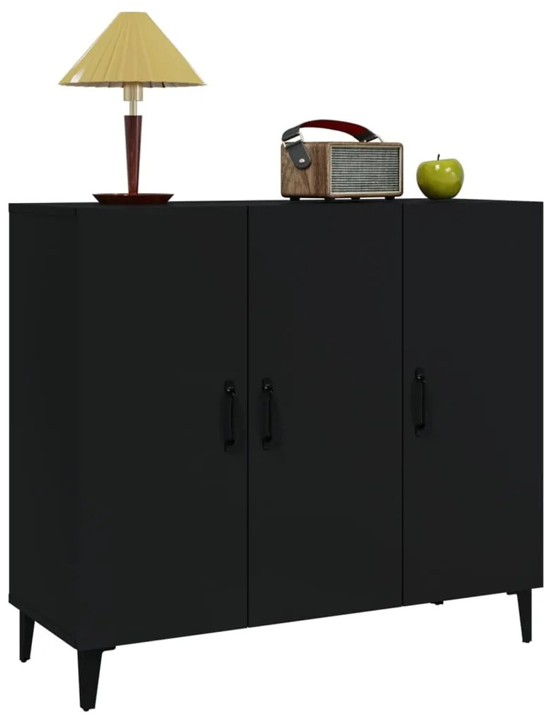 Aparador 90x34x80 cm derivados de madeira preto