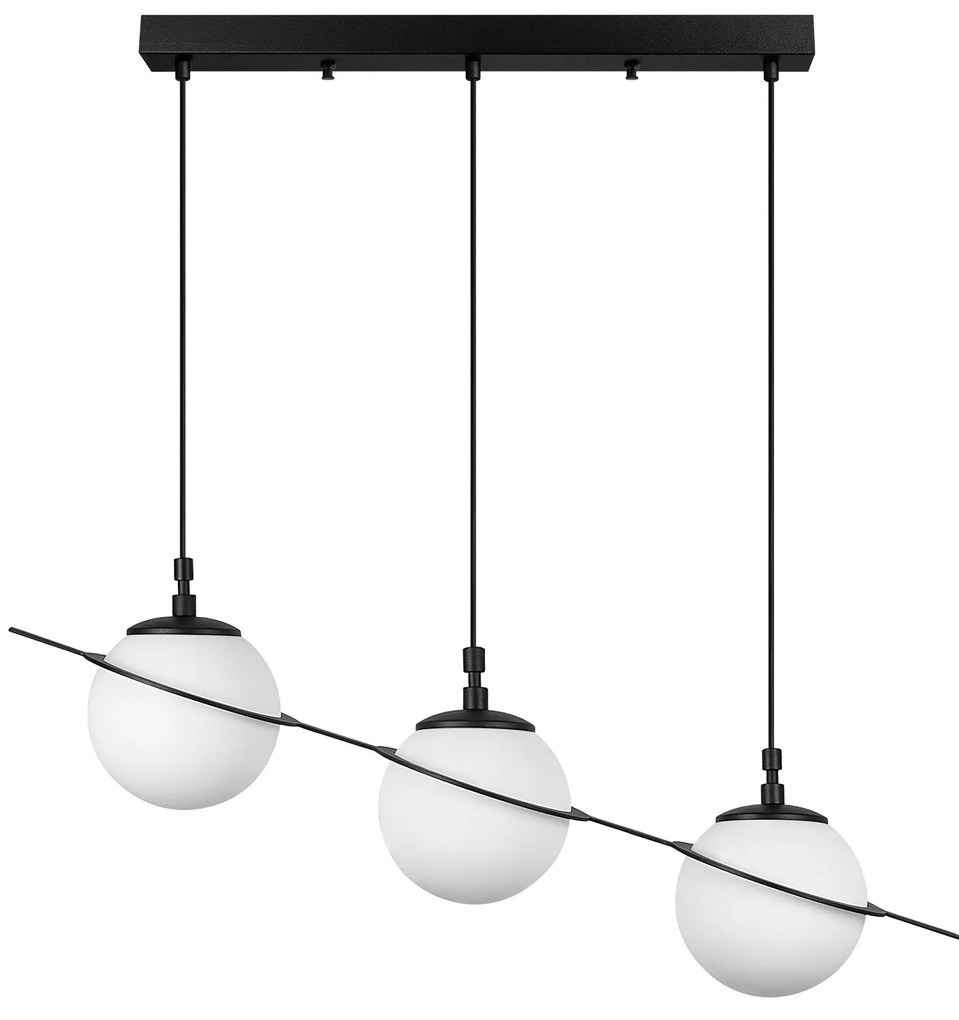 Candeeiro de Teto Hug – Preto – 76 x 167 x 17 cm